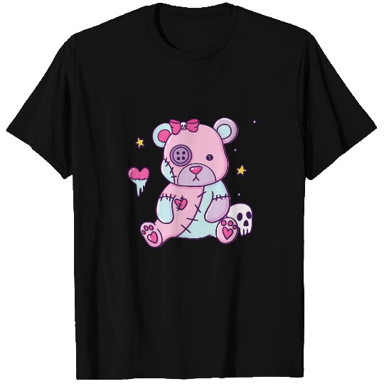 Funny Bear Pastel Goth Vodoo Teddy Bear Kawaii Creepy Aesthetic Nu Goth Cute Bears T-Shirts