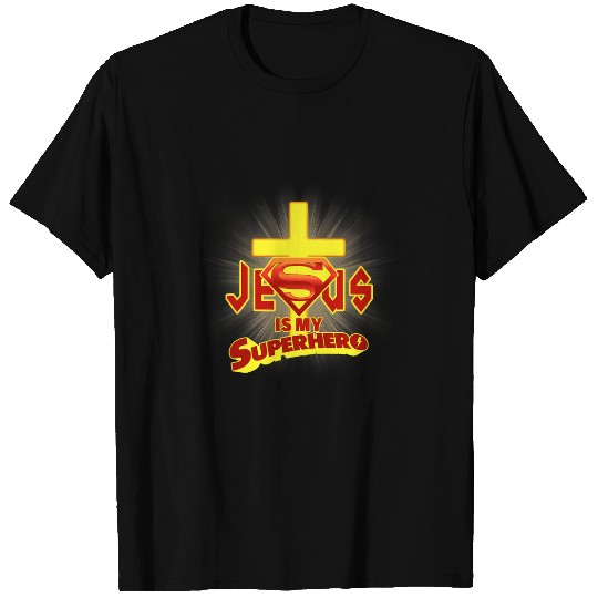 Christian Jesus Christ Christian Jesus Is My Superhero Christian Comic 364 Bible Verse Christ T-Shirts