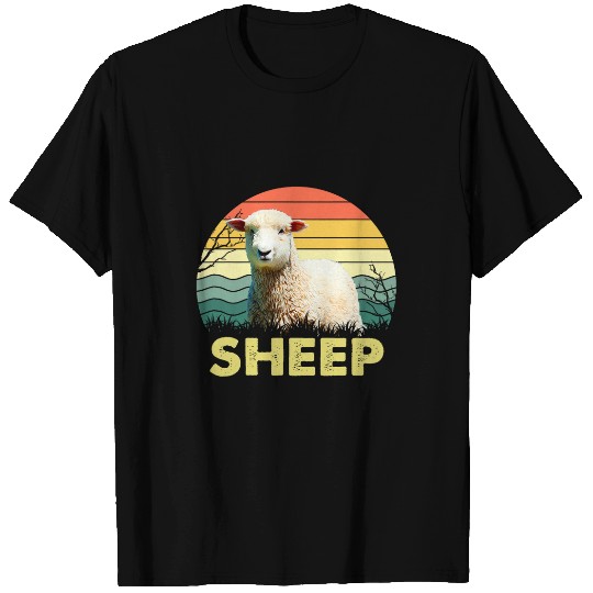 Classic Art Funny Sheep Portrait Animal Breed Lovers Sheeps T-Shirts
