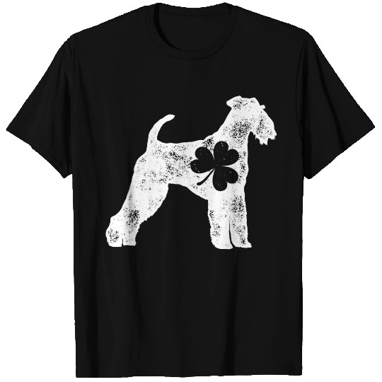 Dog Airedale Terrier St Patricks Day Men Women Shamrock Dog Gift T-Shirts