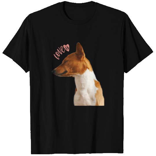 Dog Basenji Dog Mom Dad Love Puppy Cute Love is Tee Pet 62 T-Shirts