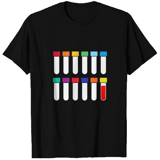 Laboratory Test Tubes Phlebotomist Phlebotomy Men Women T-Shirts