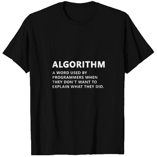 Funny Programmer Algorithm Noun Coding T-Shirts