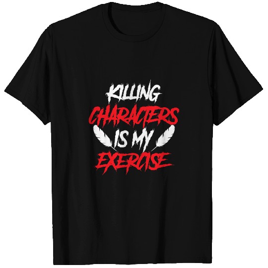 Skeletons Skulls Writing Thriller Novel Writer Novelist Joke Horror Author Skull T-Shirts