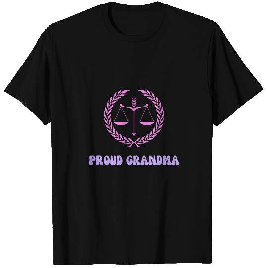 Proud Grandma Law School Student Lawyer Pink and Purple T-Shirts