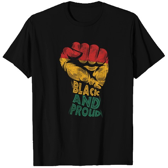 Black And Proud African American Black History T-Shirts
