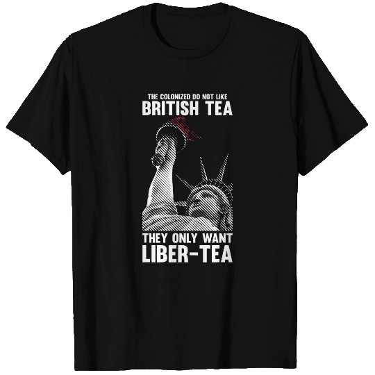 British and American History Joke Liber Tea History Buff T-Shirts