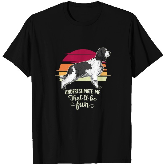 English Springer Spaniel Dog Vintage T-Shirts