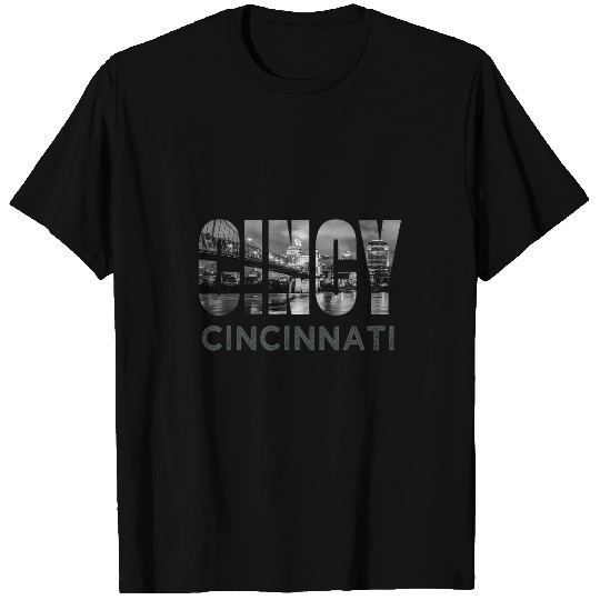 Cincy Downtown Cincinnati Ohio Skyline Art homes City Gift T-Shirts