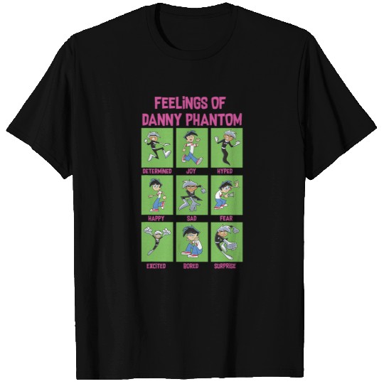 Danny Phantom The Feelings Of Danny Phantom Portrait Grid T-Shirts