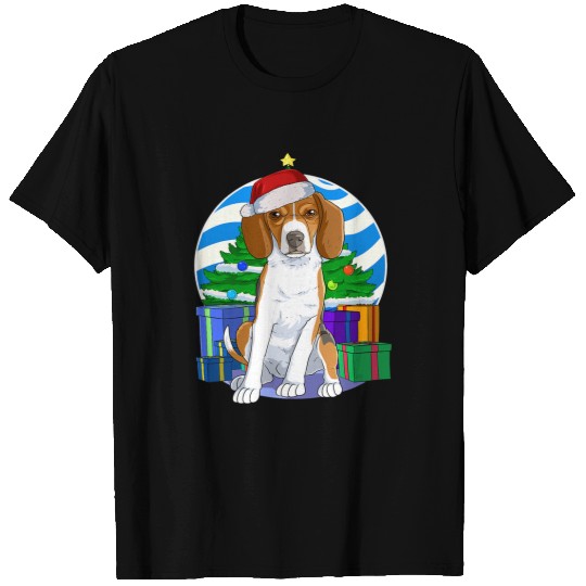 English Foxhound Cute Dog Santa Christmas Tree Decor T-Shirts