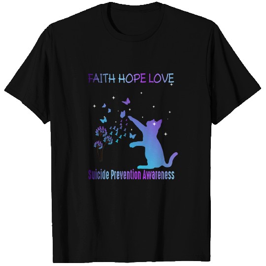 Faith Hope Love suicides Prevention Awareness T-Shirts
