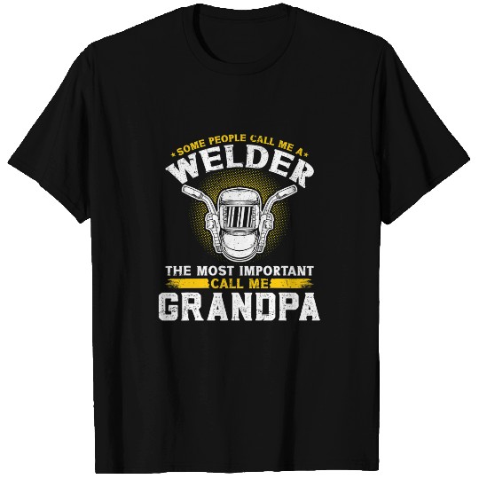 Welders Mens Handyman Craftsman Dad Grandpa Welder 3 T-Shirts