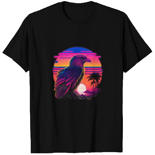 Retro Aesthetic Bald Eagle T-Shirts