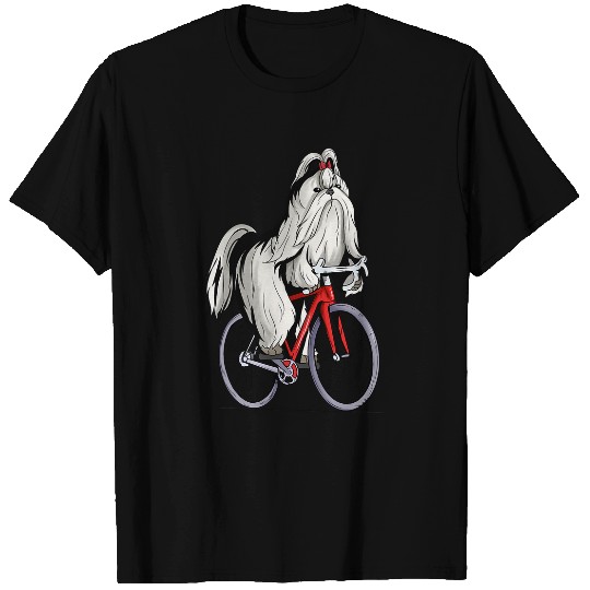 Dog Vizsla Riding Bicycle Cute Biker Cyclist T-Shirts