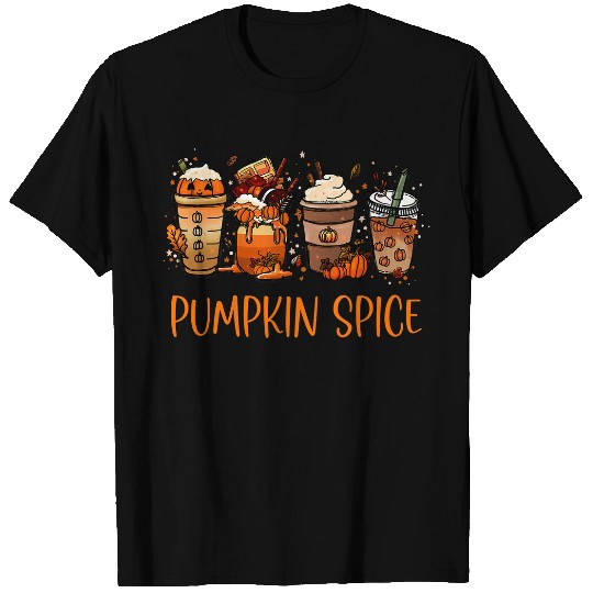 Halloween Pumpkin Spice Latte Thanksgiving Autumn 73 T-Shirts