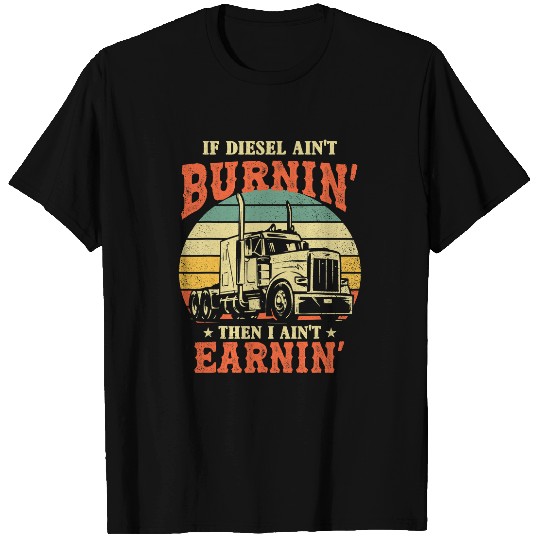 Mens vintages Trucker 18 Wheeler Truck Semi Driver Fathers Day 11 T-Shirts