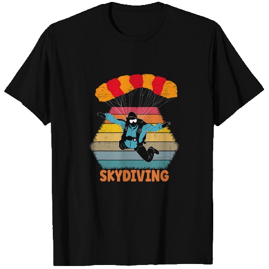 Skydiving Gift vintages Skydiving Funny Skydiver Parachute For Men Women T-Shirts
