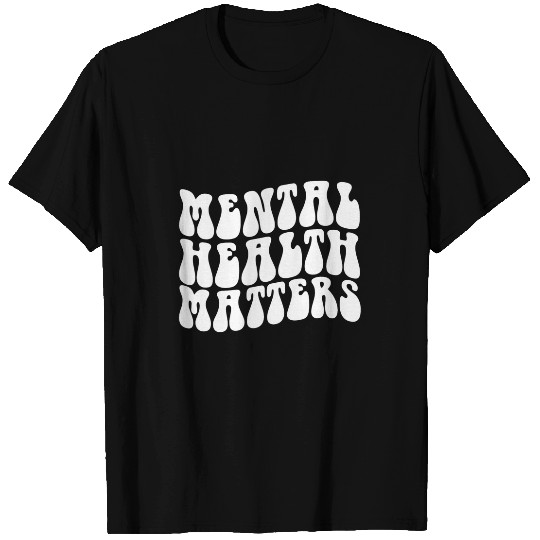 Mental Health Matters Groovy Psychologist Therapy Squad T-Shirts