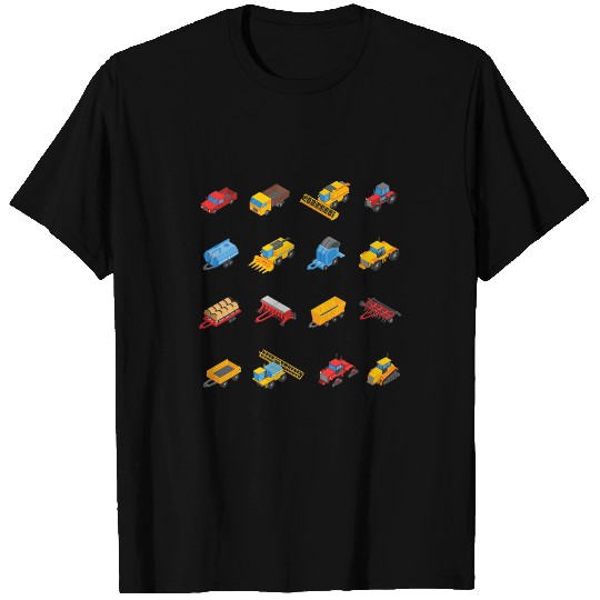 Tractor driving agriculture machines tractor identification farmer vehicles T-Shirts