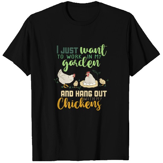 Funny Farmer Gardener Plant Lovers Chickens T-Shirts