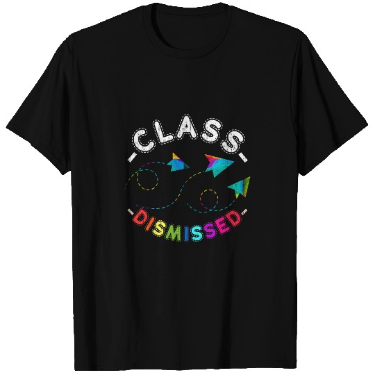 Happy Last Day Of School Student Paper Plane Class Dismissed T-Shirts
