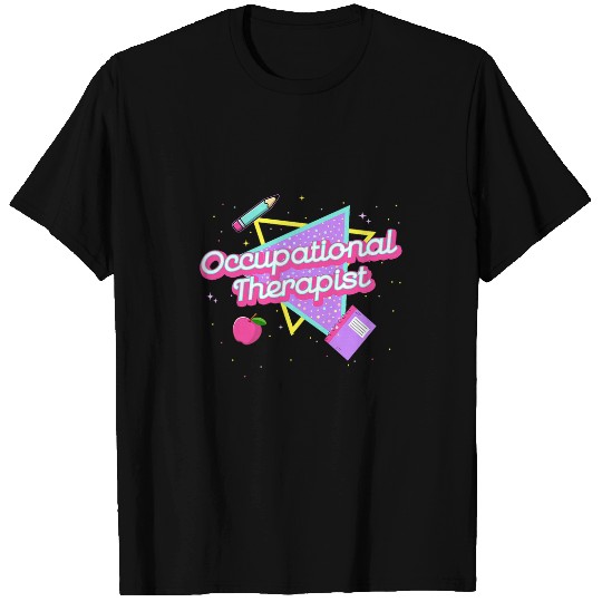 Cute Occupational Therapis 80s 90s Back To School T-Shirts