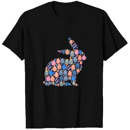 Rabbits Cute Easter Egg Bunny Colorful Rabbit Easter T-Shirts