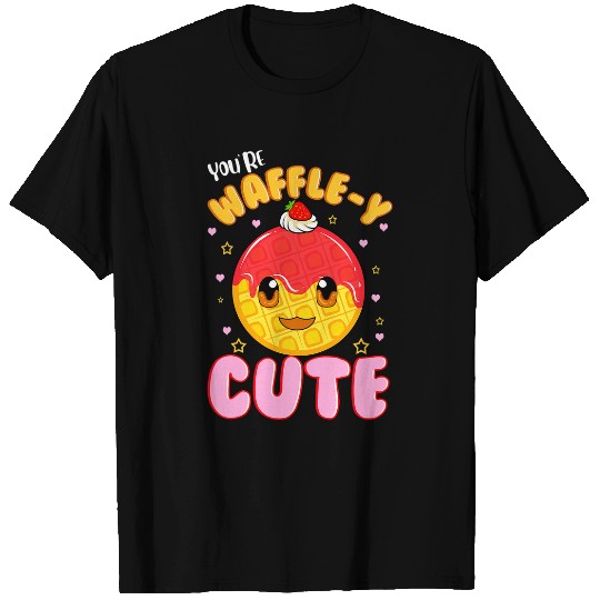 Waffle Lover Super Cute Strawberry Jam Waffle Breakfast T-Shirts