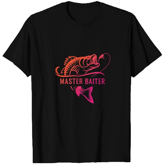 Fishing Master Baiter Funny Fishing Fisher T-Shirts