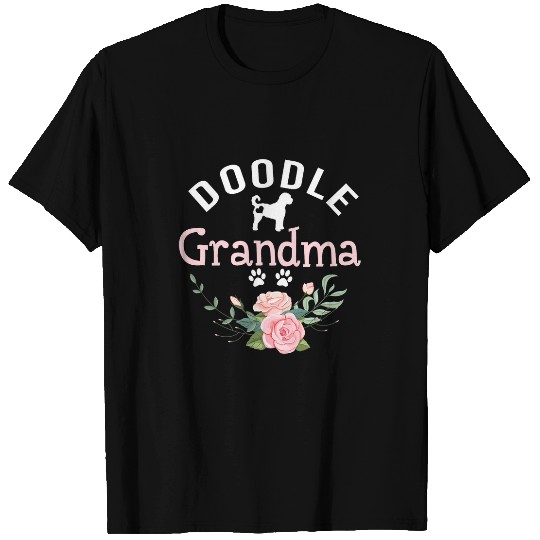 Goldendoodle Grandma Dog Gifts Womens Goldendoodle Lover Christmas Doodle Dog T-Shirts