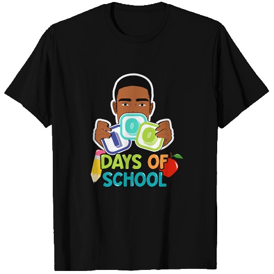 100 Days Of School Teacher African American Black Boys T-Shirts