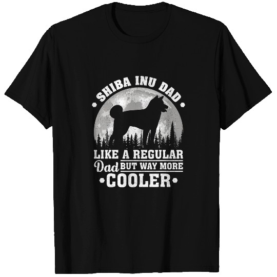 Dog Shiba Inu Mens Shiba Inu Dad Like A Regular Dad Shiba Inu Dog Fathers Day T-Shirts