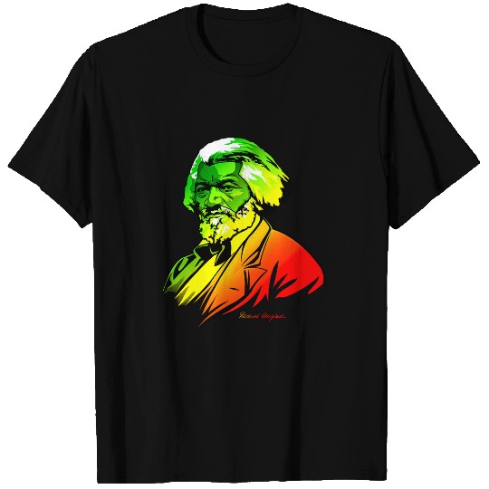 Frederick Douglass Portrait Art Black History Month T-Shirts
