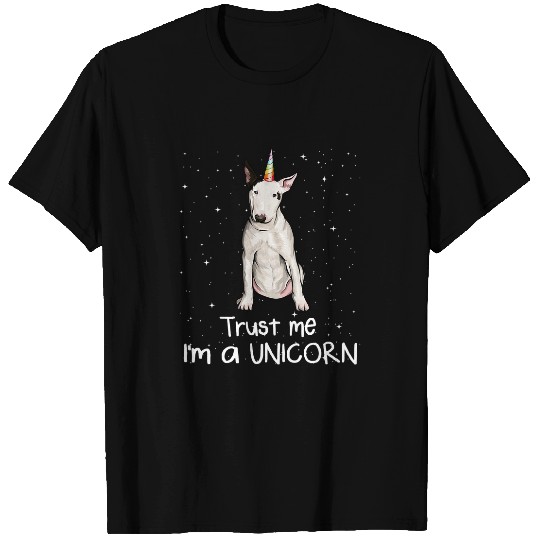Bull Terrier Je Suis Un Chien Unicorns Dog T-Shirts