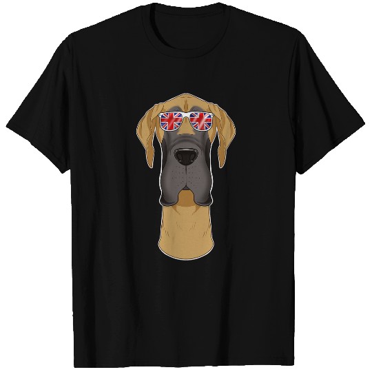Dog Great Dane UK Sunglasses I English Flag I Union Jack T-Shirts