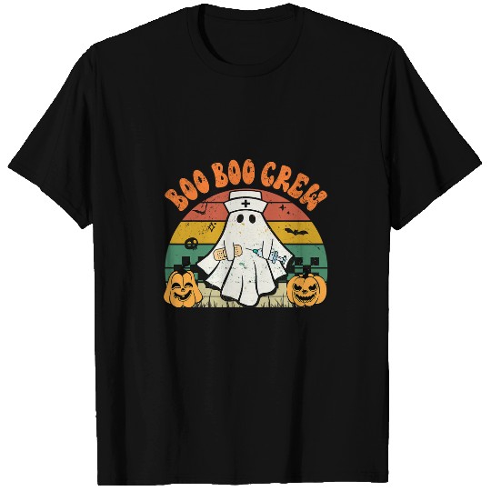 Groovy Boo Boo Crew nurses Funny Women Halloween nurses T-Shirts