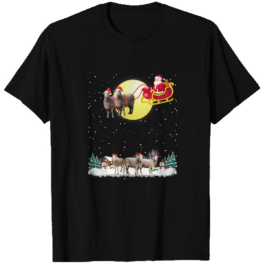 Sheep Dog Reindeer Dog Lights Christmas Lover Tee 259 T-Shirts