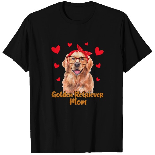 Goldie Mom Valentines Day Mother Day Women 170 Golden Retriever Dog T-Shirts