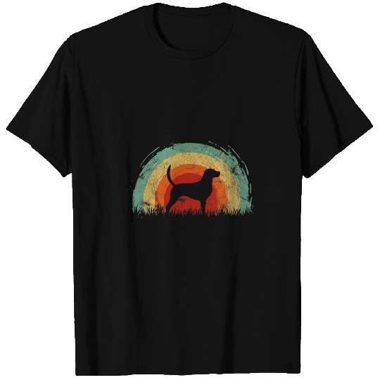 Retro English Foxhound vintages Rainbow Dog Men Women T-Shirts