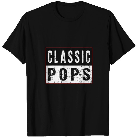 Classic Pops Retro Grandad Artwork T-Shirts