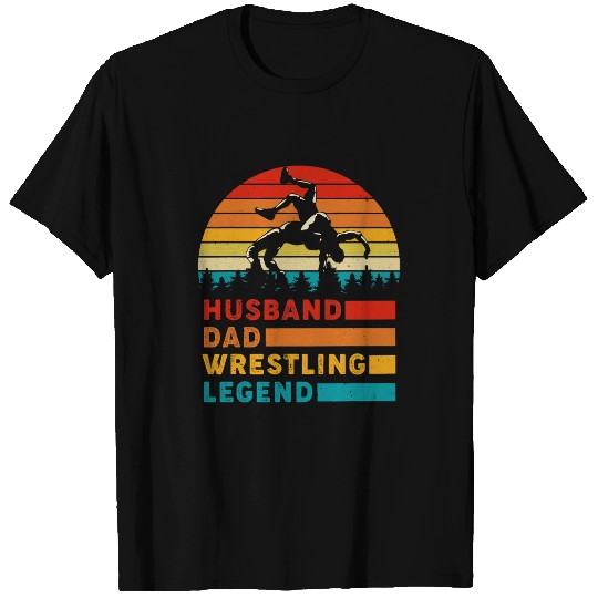 vintages Husband Dad Wrestling Lover Legend Fathers Day T-Shirts