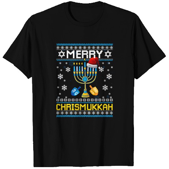 Hanukkah Jewish Merry Christmas Chrismukkah Ugly Sweater238 T-Shirts