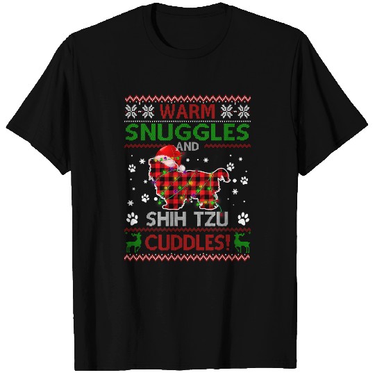 Shih Tzu Ugly Christmas Sweater Christmas Pajama Dog Lover T-Shirts