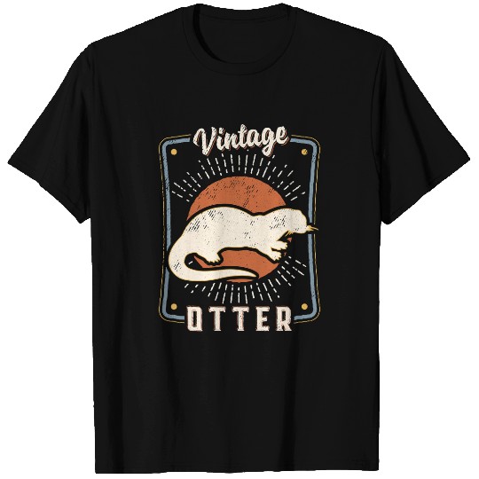 Otters vintages Retro Classic Animal Love T-Shirts