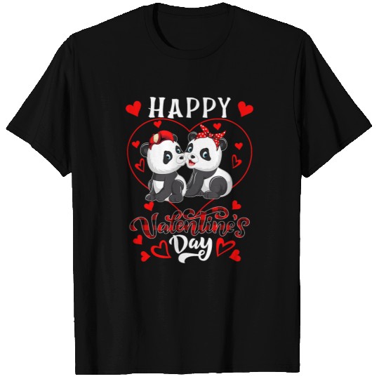 Funny Bear Happy Valentines Day Hearts Couple Pandas Zoo Animals Cute Bears T-Shirts