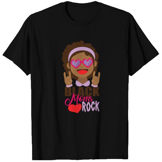 Cute Black History Month Black Moms Rock Trendy Graphic Gift T-Shirts