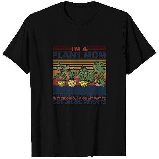 Plant Mom vintages Retro Sunset117 T-Shirts