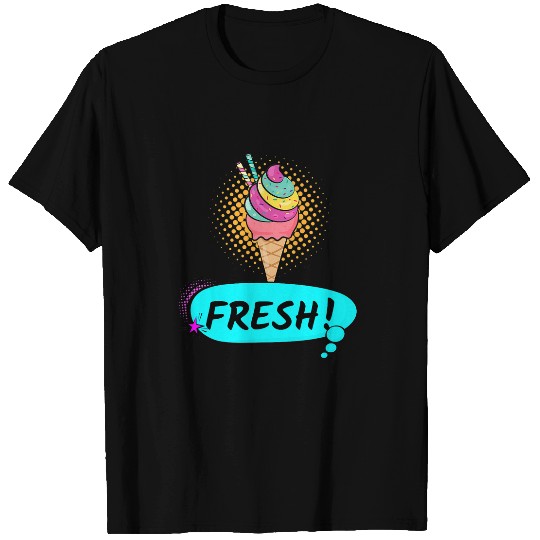 Fresh Ice Cream Retro Pop Art Unisex T-Shirts