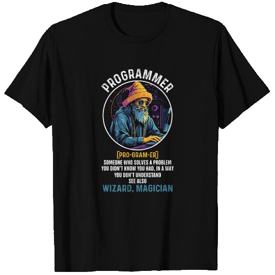 Funny Programmer Definition Coding Tech Software Engineers T-Shirts
